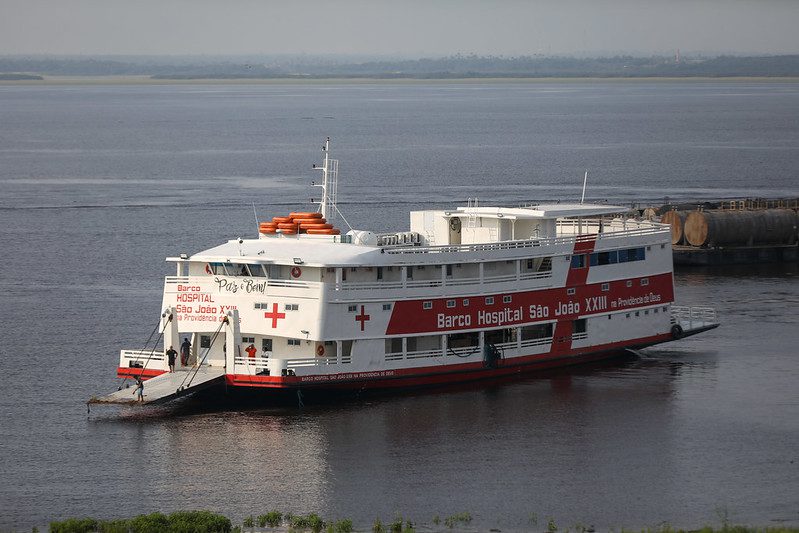Barco São João XXIII conclui 9ª expedição da SES-AM, com mais de 6 mil atendimentos na zona rural de Urucará 2 SES Barco Hospital Expedicao Foto Evandro