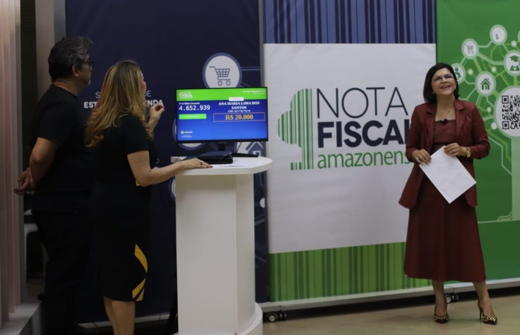 Campanha Nota Fiscal Amazonense divulga vencedores dos sorteios mensal e regional de maio 3 Sefaz Sorteio Nota fiscal AM foto digvulgacao 2 1024x660 1