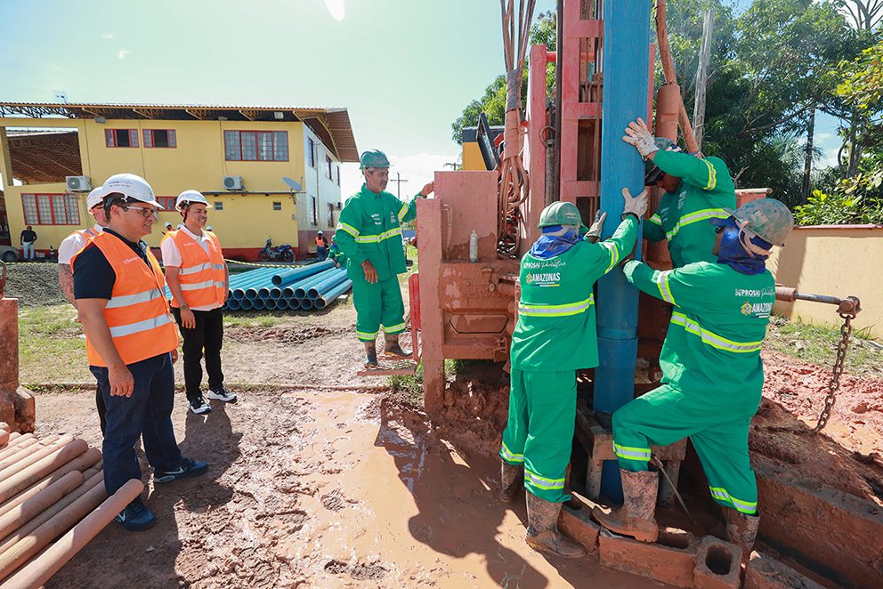 Obras de saneamento básico do Prosai Parintins avançam para levar água potável e esgoto para a população do município 5 UGPE OBRAS PROSAI PARINTINS FOTO TIAGO CORREA UGPE 02