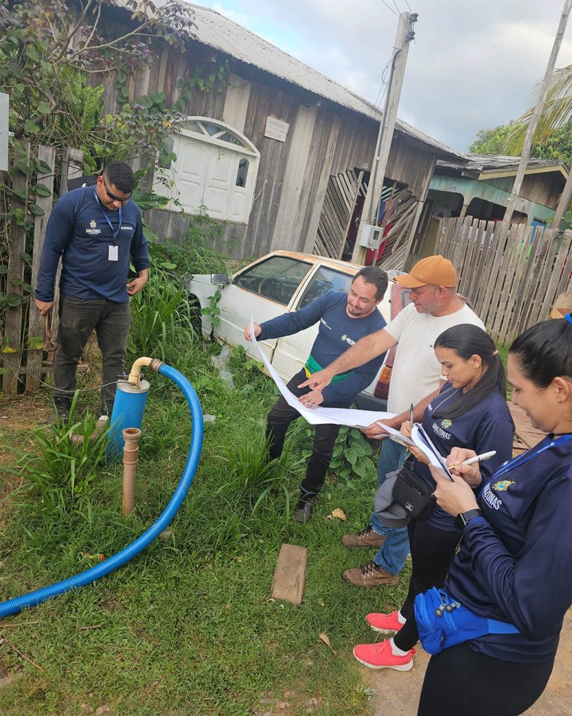 Cosama realiza diagnóstico do sistema de abastecimento de água em Lábrea 9 Cosama Diagnostico do abastecimento de agua de Labrea Foto Felipe Leon 5 819x1024 1