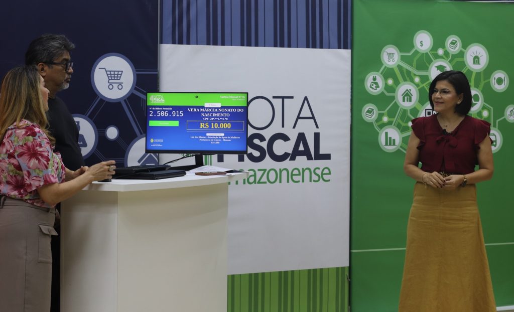 Moradores de sete municípios foram contemplados no sorteio mensal e regional da Nota Fiscal Amazonense 3 Sefaz sorteio nota fiscal Amazonense foto divulgacao 1 1024x622 1
