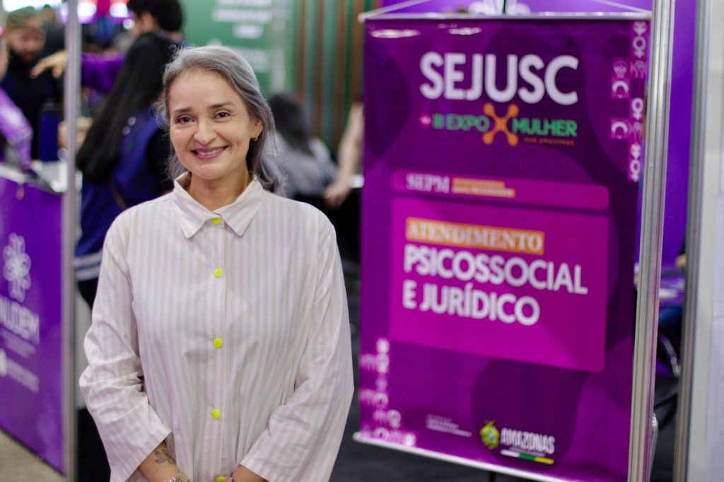 Sejusc oferece serviços psicossociais e jurídicos para o público feminino na 3ª ExpoMulher 5 Sejusc Secretaria executiva da Mulher Syrlan Picanco Fotos Lincoln Ferreira 3 1024x682 1