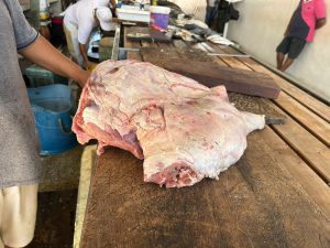 Ipaam apreende carne de capivara comercializada ilegalmente em feira de Itacoatiara