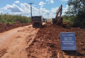 Obra para recuperação e pavimentação da estrada Codajás-Anori é retomada pelo Governo do Amazonas
